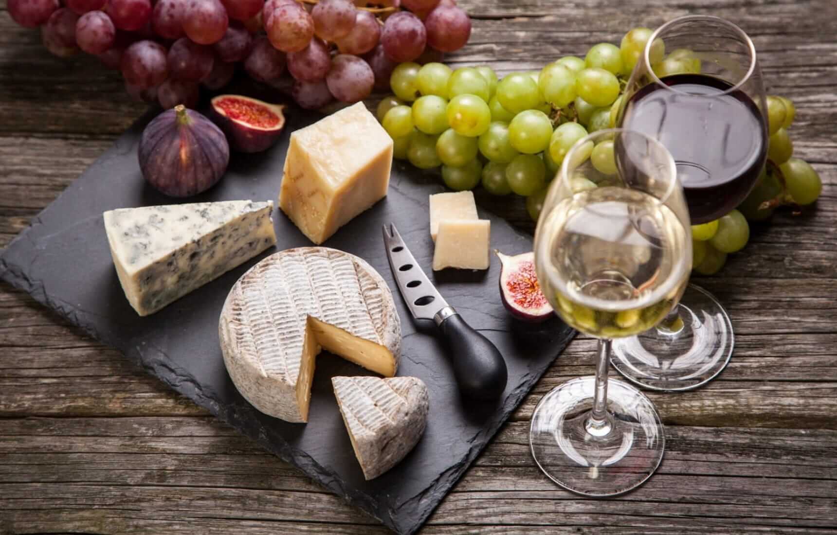 wijn en kaas